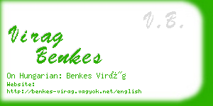 virag benkes business card